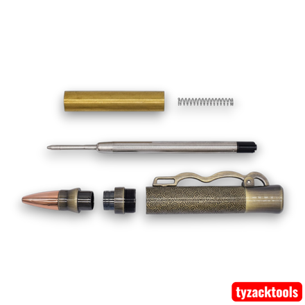 Xiangyun Lever Pen Kit in antique bronze polish
