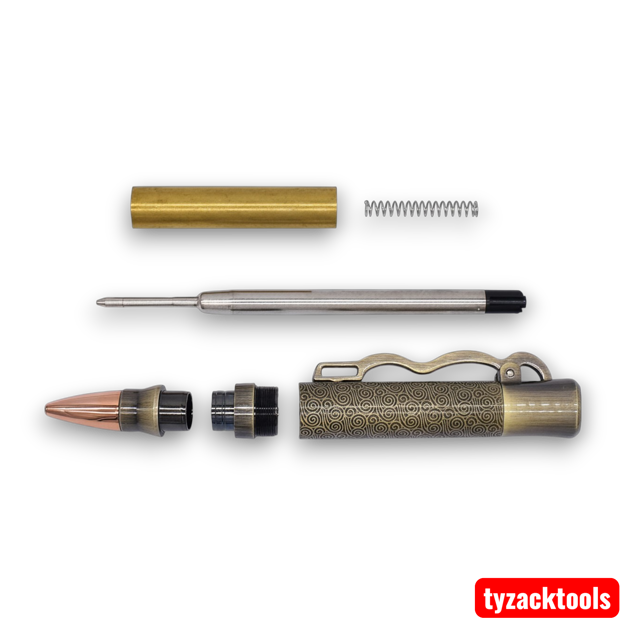 Xiangyun Lever Pen Kit in antique bronze polish