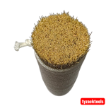 Natural fiber Uzukuri brush for wood texturing and polishing