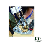 No.50R RULO Drill Stand for precise vertical drilling in woodworking, DIY, and workshop applications.