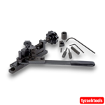 Manual mini universal bending tool for bending wire, flat metal strip and small metal tubing, ideal for metalworking, model engineering, jewellery making and DIY workshop use.
