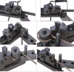 Manual mini universal bending tool for bending wire, flat metal strip and small metal tubing, ideal for metalworking, model engineering, jewellery making and DIY workshop use.