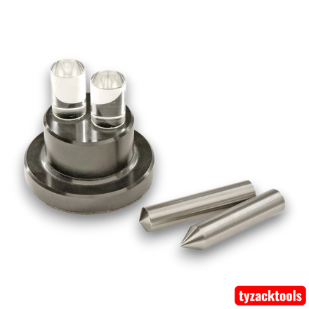 Tyzacktools Optical Centre Punch with precision optical alignment system for accurately marking drill hole centres in metal, wood, plastic and engineering applications.