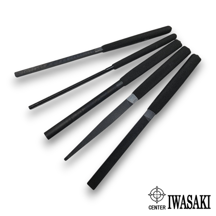 Iwasaki Limited Edition Black File 5pc Precision Hand File Set