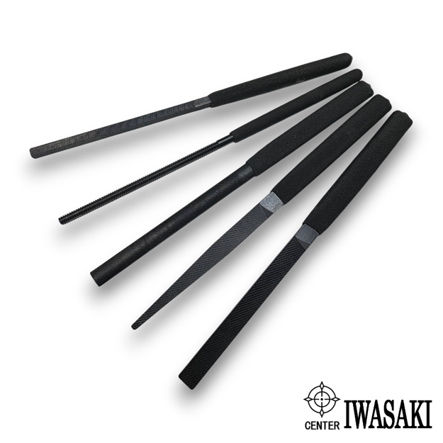 Iwasaki Limited Edition Black File 5pc Precision Hand File Set
