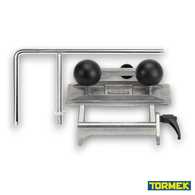 Tormek SVP-80 Moulding Knife Attachment for sharpening moulding knives and profiled paint scrapers on Tormek sharpening systems.