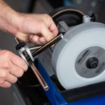 Tormek SVS-38 Short Tool Jig for sharpening short carving tools, chisels, straight gouges, and V-tools with precision and stability on Tormek sharpening systems.