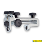 Tormek SE-77 Square Edge Jig for accurate sharpening of chisels and plane irons on Tormek T-4 and T-8 sharpening systems.