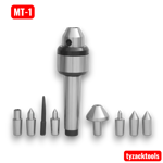 Multi point live centre set for metal lathe machining and precision turning applications