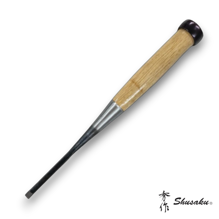 Shusaku Oire 9mm Japanese chisel made from white paper steel with wooden handle