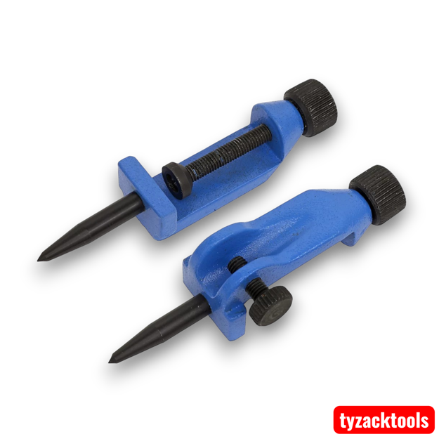 Precision Trammel Point Set for marking large circles and arcs on wood and metal