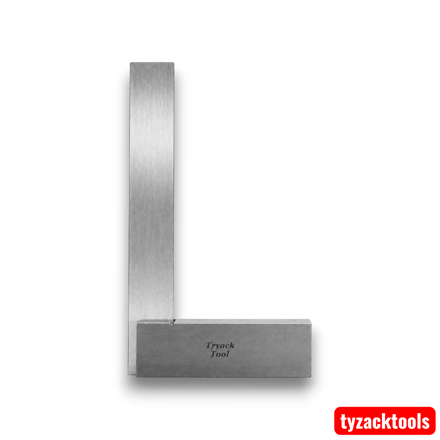 Tyzack 3" 75mm Engineers Square made from hardened spring steel for precision measuring and marking.