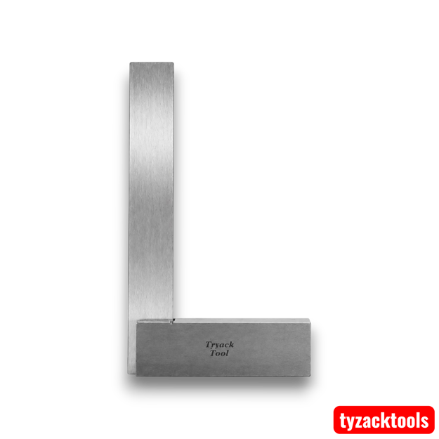 Tyzack 3" 75mm Engineers Square made from hardened spring steel for precision measuring and marking.