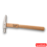 2oz (56g) Swiss style jewellers and watchmakers hammer with polished steel head and wooden handle, ideal for jewellery making, watch repair, metalworking, craft and DIY projects.