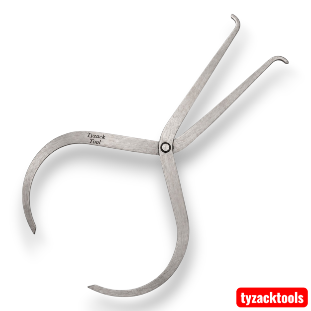 Tyzack TY6912 7 inch double ended inside and outside woodworking caliper gauge