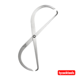 6 Inch Double Ended Outside Caliper made from durable steel for accurate outside diameter measurements in woodworking and metalworking applications.