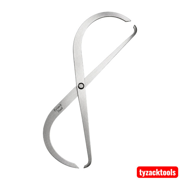 6 Inch Double Ended Outside Caliper made from durable steel for accurate outside diameter measurements in woodworking and metalworking applications.