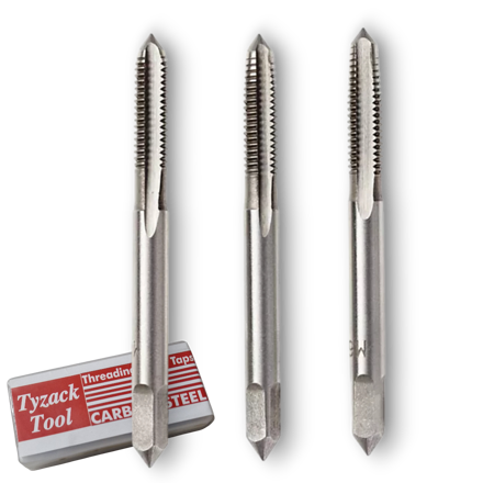 M7 x 1.0 HSS metric tap set with taper, second and plug taps