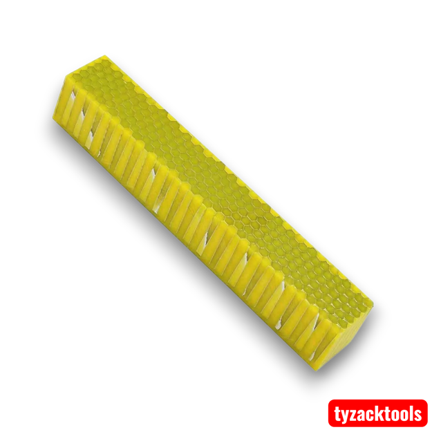 Yellow Crystal Aluminium Honeycomb Resin Pen Blank 20x20x130mm