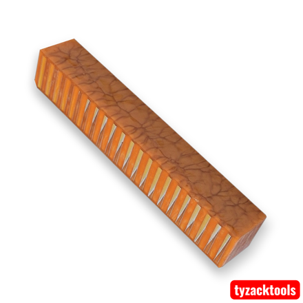 Crystal Aluminium Honeycomb Resin Pen Blank 20x20x130mm