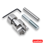 Charnwood VIPERDC four-prong drive centre for secure woodturning workpiece holding.
