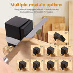 Magnetic Dovetail Saw Guide Woodworking Jig Precision Cutting Tool Aluminium Alloy