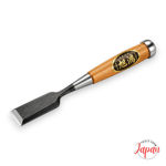 Fugikawa Japanese White Steel laminated socket chisel with Red Oak handle