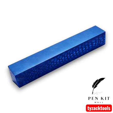 Blue dragon scale pen blank, 130×20×20mm