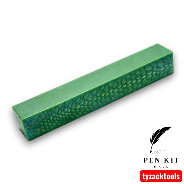 green dragon scale pen blank, 130×20×20mm