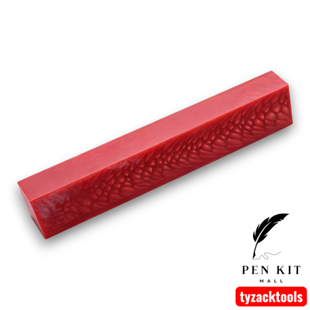 red dragon scale pen blank, 130×20×20mm