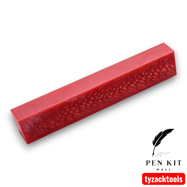 red dragon scale pen blank, 130×20×20mm