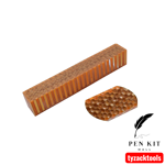 Crystal Orange Aluminum Honeycomb Resin Pen Blanks - HC291