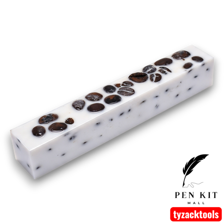 Coffee Bean Resin Pen Blank Made from Real Coffee Beans
